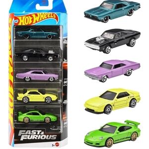 Hot Wheels 2025 Fast & Furious 5 Pack Cars Set  1/64